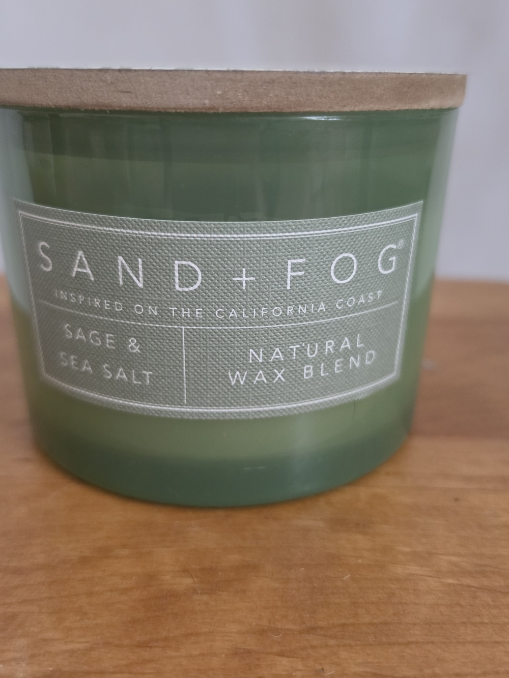 SAND+FOG Sage & Sea Salt Candle - Sage Green